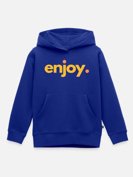 ENJOY.04 - Kinder Premium Organic Hoodie - Royalblau