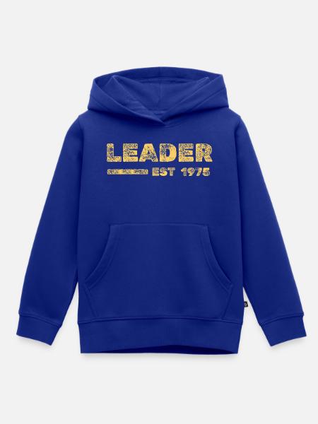1975 - Kinder Premium Organic Hoodie - Royalblau