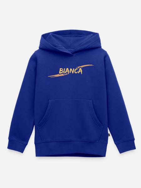Bianca als Geschenk - Kinder Premium Organic Hoodie - Royalblau