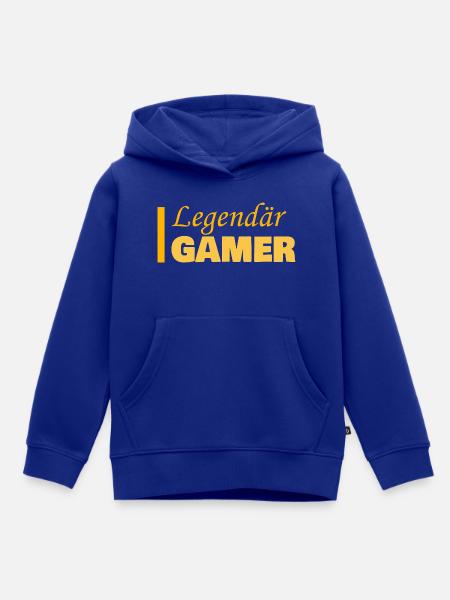 Gamer als Job - Kinder Premium Organic Hoodie - Royalblau