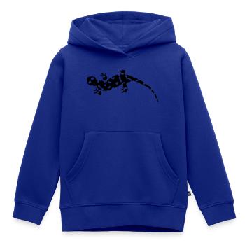 salamander - Kinder Premium hoodie biologisch - koningsblauw - Voor - AI Model Kid Male (0cm)