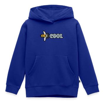 BEE COOL (horizontal) - Kinder Premium Organic Hoodie - Royalblau - Vorne - AI Model Kid Male (0cm)