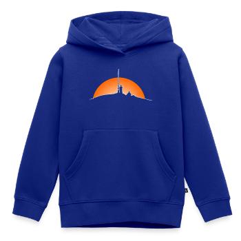 Harz Style - Brocken - Sonnenaufgang im Harz - Kinder Premium Organic Hoodie - Royalblau - Vorne - AI Model Kid Male (0cm)