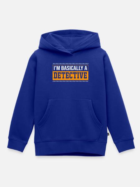 Detektiv - Kinder Premium Organic Hoodie - Royalblau