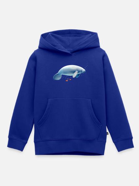 Seekuh - Kinder Premium Organic Hoodie - Royalblau
