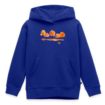 Herbst - Kinder Premium Organic Hoodie - Royalblau - Vorne - AI Model Kid Male (0cm)