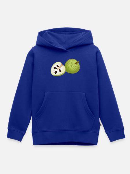 Puddingapfel-Scheibe Pop-Art - Kinder Premium Organic Hoodie - Royalblau