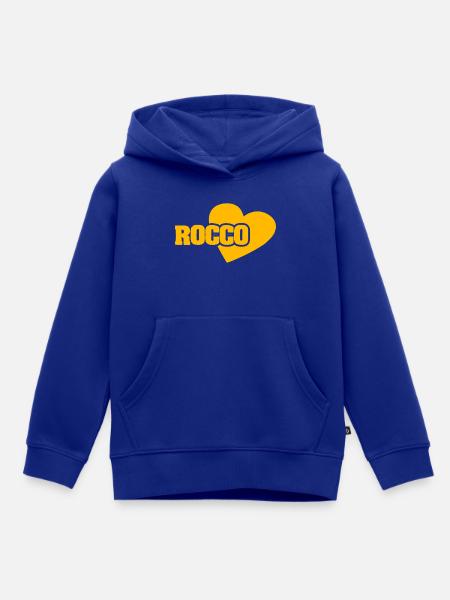 Rocco - Kinder Premium Organic Hoodie - Royalblau