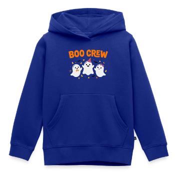 Boo Crew Halloween Drei Geister - Kinder Premium Organic Hoodie - Royalblau - Vorne - AI Model Kid Male (0cm)