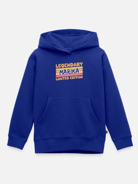 Marika als Legendary - Kinder Premium Organic Hoodie - Royalblau