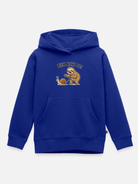 Zieh Nicht So faultier - Kinder Premium Organic Hoodie - Royalblau