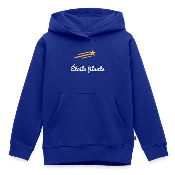 Étoile Filante Or Voeu Nuit Magie Rêve Chance - Kinder Premium Organic Hoodie - Royalblau - Vorne - AI Model Kid Male (0cm)