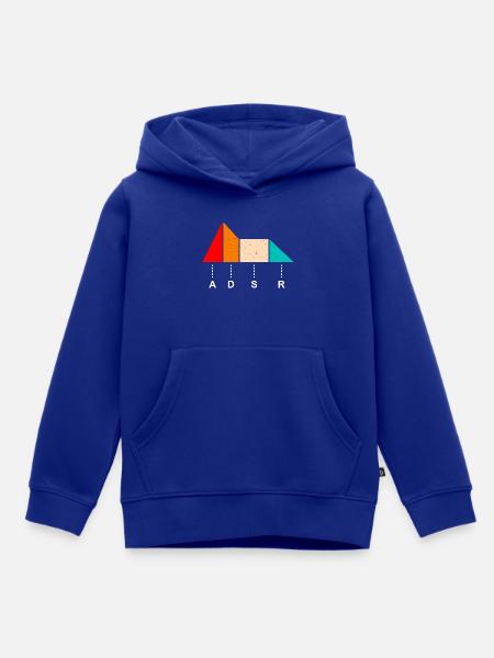 ADSR Sound Hüllkurve Synthesizer Envelope Klang - Kinder Premium Organic Hoodie - Royalblau