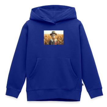 Die Vogelscheuche, die der erste Begleiter fand - Kinder Premium Organic Hoodie - Royalblau - Vorne - AI Model Kid Male (0cm)