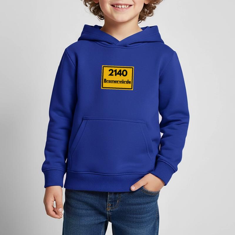 OLD POSTCODE POSTCODE RETRO 2140 BREMERVÖRDE Kids Premium Organic Hoodie