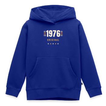 1976 Original Jahrgang Retro 50. Geburtstag Gesche - Kinder Premium Organic Hoodie - Royalblau - Vorne - AI Model Kid Male (0cm)