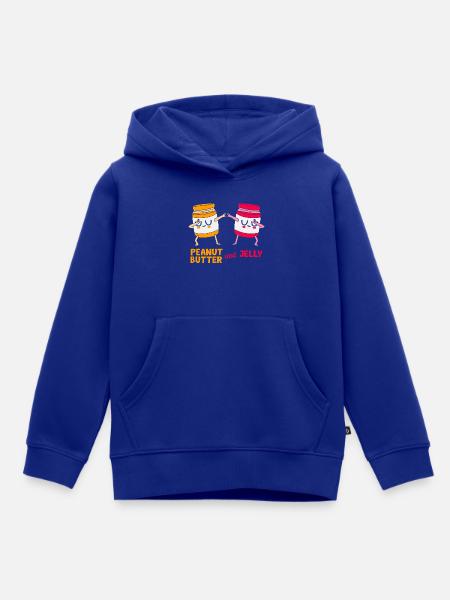 Erdnussbutter - Kinder Premium Organic Hoodie - Royalblau