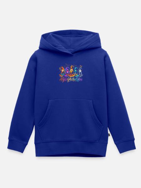 Bunte Hexenhut Halloween Optionen - Kinder Premium Organic Hoodie - Royalblau