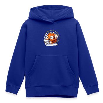 Anxious Squirrel with To-Do List - Kids Premium Organic Hoodie - royal blue - Front - AI Model Kid Male (0cm)