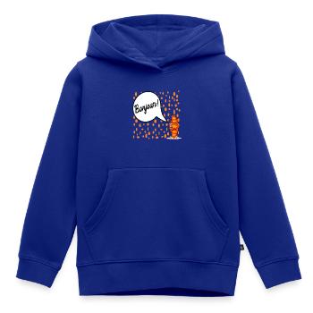 Hallo Französisches Croissant Frankreich - Kinder Premium Organic Hoodie - Royalblau - Vorne - AI Model Kid Male (0cm)