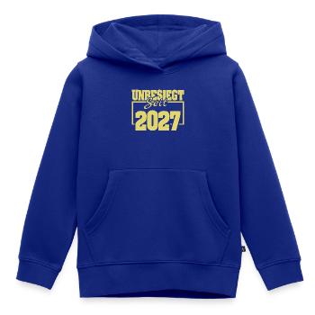 seit 2027 - Kinder Premium Organic Hoodie - Royalblau - Vorne - AI Model Kid Male (0cm)