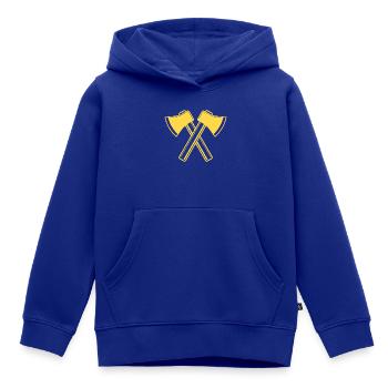 Axt Äxte Holzfäller Forstwirt - Kinder Premium Organic Hoodie - Royalblau - Vorne - AI Model Kid Male (0cm)