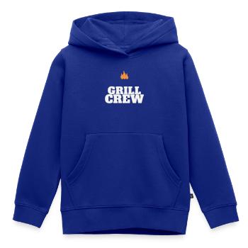 Équipe de grillage barbecue grillé Grill Master Team Fête des pères - Sweat Premium à capuche enfant bio - bleu roi - Devant - AI Model Kid Male (0cm)