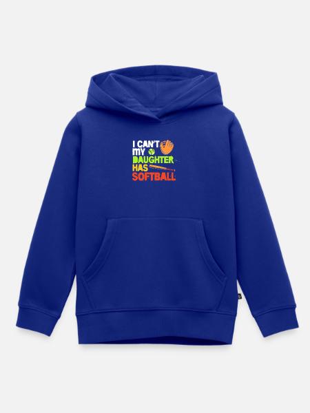 Softball Mutter Softball Mama - Kinder Premium Organic Hoodie - Royalblau