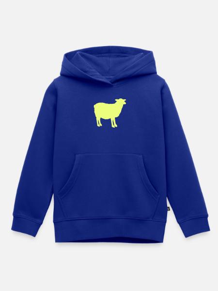 schaf - Kinder Premium Organic Hoodie - Royalblau