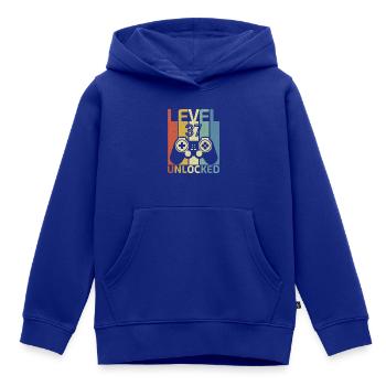 Level 37 freigeschaltet Lustiger Videospieler 37. Geburtstag - Kinder Premium Organic Hoodie - Royalblau - Vorne - AI Model Kid Male (0cm)