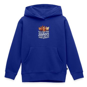 Hühnerliebhaber Hühnerhalter - Kinder Premium Organic Hoodie - Royalblau - Vorne - AI Model Kid Male (0cm)
