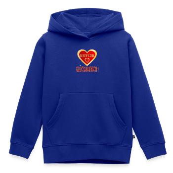 GLÜCKWUNSCH LOGOPÄDIN LOGOPÄDIE - Kinder Premium Organic Hoodie - Royalblau - Vorne - AI Model Kid Male (0cm)