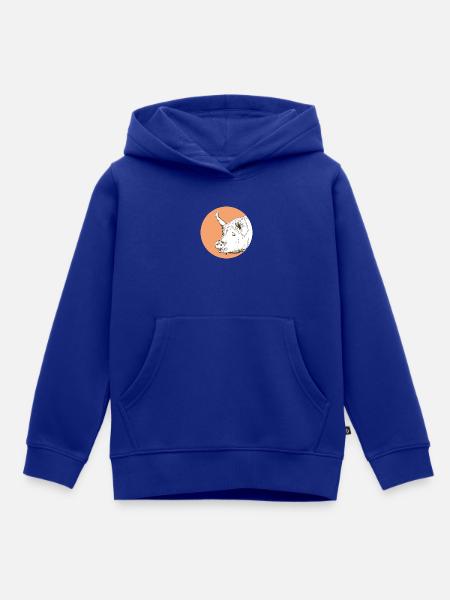 Schwein - Kinder Premium Organic Hoodie - Royalblau