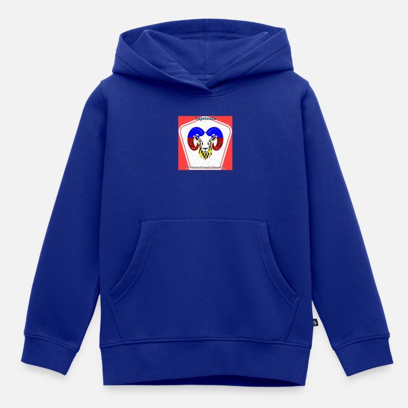 Steinbock - Kinder Premium Organic Hoodie - Royalblau