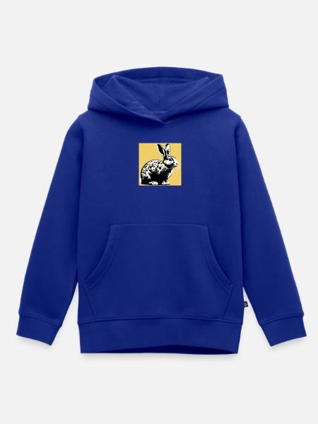 Kaninchen - Kinder Premium Organic Hoodie - Royalblau