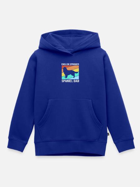 Springer Spaniel - Kinder Premium Organic Hoodie - Royalblau