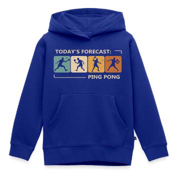 Tischtennis Vorhersage Für Heute Ist Ping-Pong - Kinder Premium Organic Hoodie - Royalblau - Vorne - AI Model Kid Male (0cm)