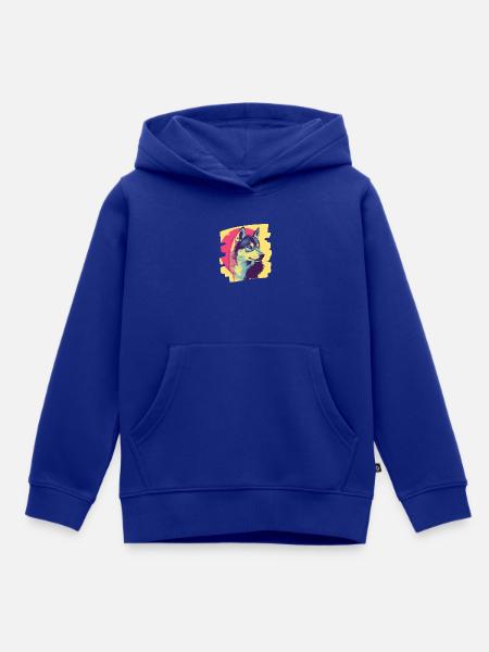 Husky - Kinder Premium Organic Hoodie - Royalblau