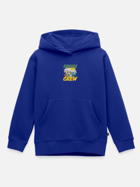 Greece Crew - Kinder Premium Organic Hoodie - Royalblau