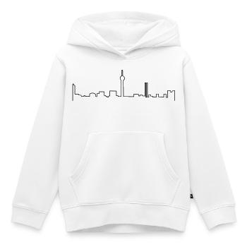 düsseldorf skyline - Kinder Premium Organic Hoodie - Weiß - Vorne - AI Model Kid Female (0cm)