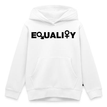 Gleichheit # - Kinder Premium Organic Hoodie - Weiß - Vorne - AI Model Kid Female (0cm)