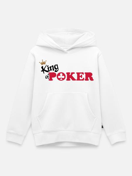 poker - Kinder Premium Organic Hoodie - Weiß