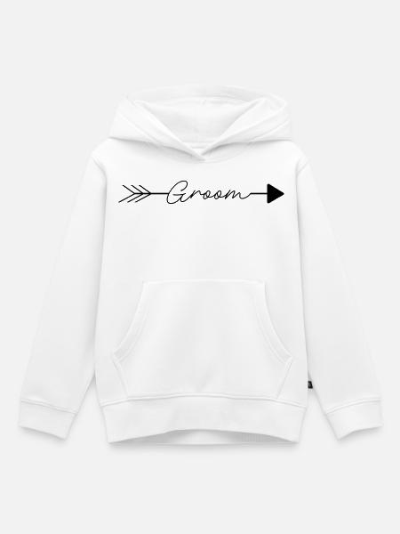 Groom - Kinder Premium Organic Hoodie - Weiß