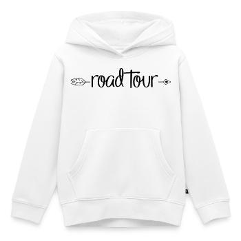 Road Tour - Kids Premium Organic Hoodie - white - Front - AI Model Kid Female (0cm)