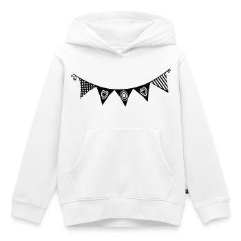 Pennant Chain Swedish Swedish House Pennant - Sweat Premium à capuche enfant bio - blanc - Devant - AI Model Kid Female (0cm)