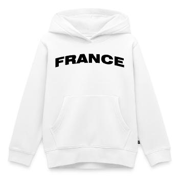 Frankreich - Kinder Premium Organic Hoodie - Weiß - Vorne - AI Model Kid Female (0cm)