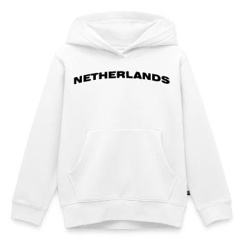 Pays-Bas - Sweat Premium à capuche enfant bio - blanc - Devant - AI Model Kid Female (0cm)
