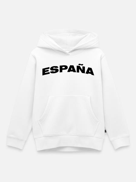 Spanien - Kinder Premium Organic Hoodie - Weiß
