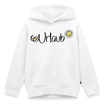 Urlaub - Kinder Premium Organic Hoodie - Weiß - Vorne - AI Model Kid Female (0cm)