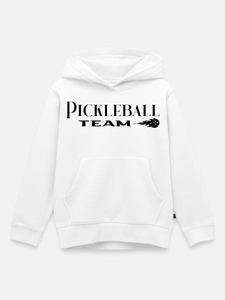Pickleball - Kinder Premium Organic Hoodie - Weiß